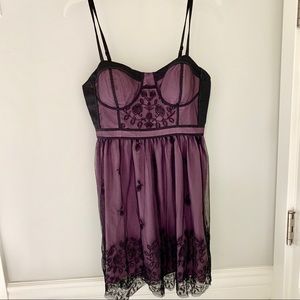 NWT American Eagle Purple/Black Dress Size M